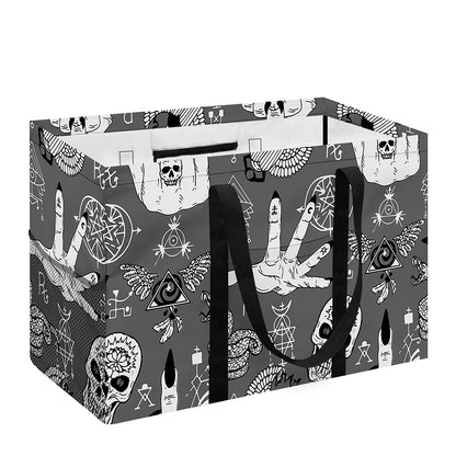 Gothic Wicca Curse Print Utility Tote Bag