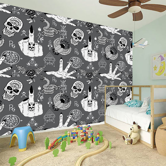 Gothic Wicca Curse Print Wall Sticker
