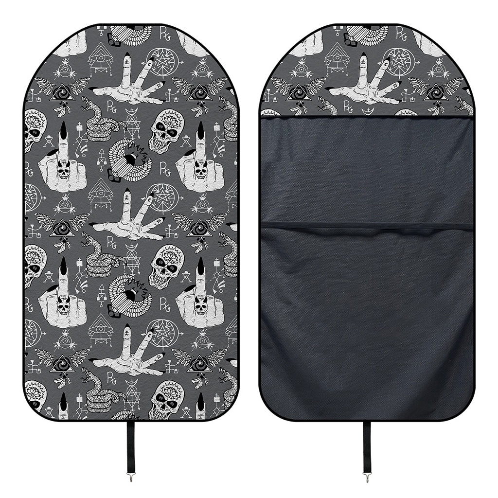 Gothic Wicca Curse Print Waterproof Car Seat Cover