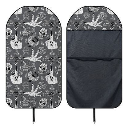 Gothic Wicca Curse Print Waterproof Car Seat Cover