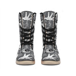 Gothic Wicca Curse Print Winter Boots