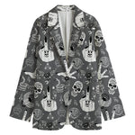 Gothic Wicca Curse Print Women's Blazer