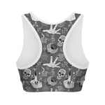 Gothic Wicca Curse Print Women's Sports Bra