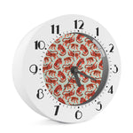 Gouache Tiger Pattern Print Alarm Clock