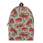 Gouache Tiger Pattern Print Backpack