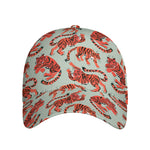 Gouache Tiger Pattern Print Baseball Cap