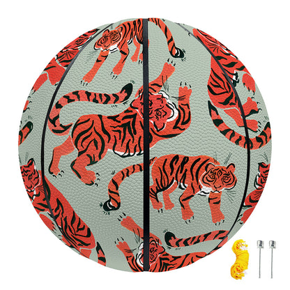 Gouache Tiger Pattern Print Basketball