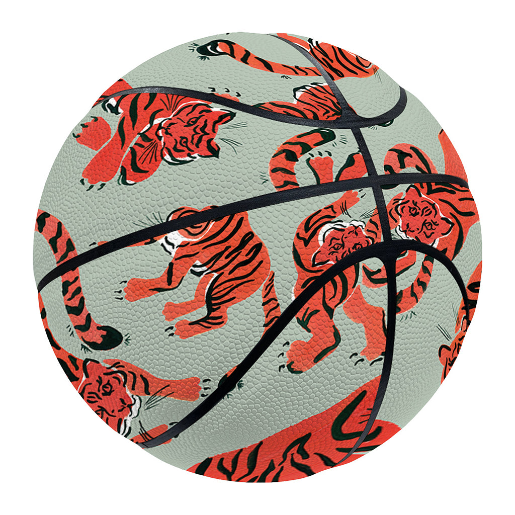 Gouache Tiger Pattern Print Basketball