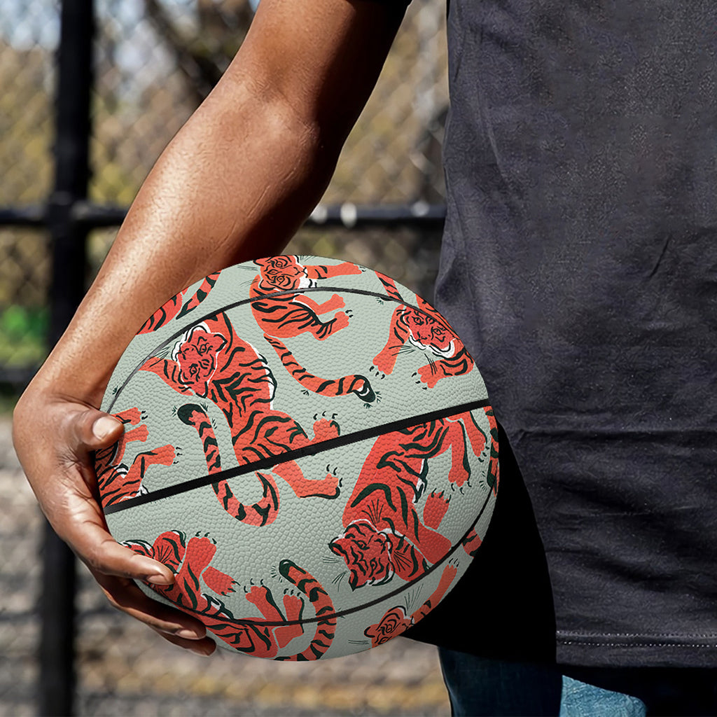 Gouache Tiger Pattern Print Basketball