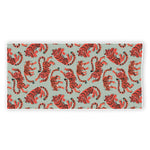Gouache Tiger Pattern Print Beach Towel