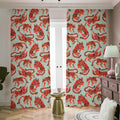 Gouache Tiger Pattern Print Dimout Pencil Pleat Curtains