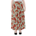Gouache Tiger Pattern Print Chiffon Maxi Skirt