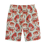 Gouache Tiger Pattern Print Cotton Shorts