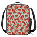 Gouache Tiger Pattern Print Crossbody Lunch Bag