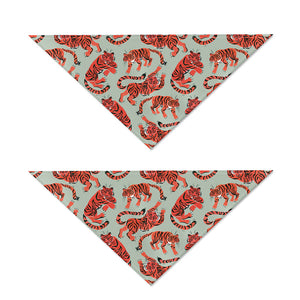 Gouache Tiger Pattern Print Dog Bandana