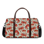 Gouache Tiger Pattern Print Duffle Bag