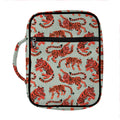 Gouache Tiger Pattern Print Front Pocket Bible Bag