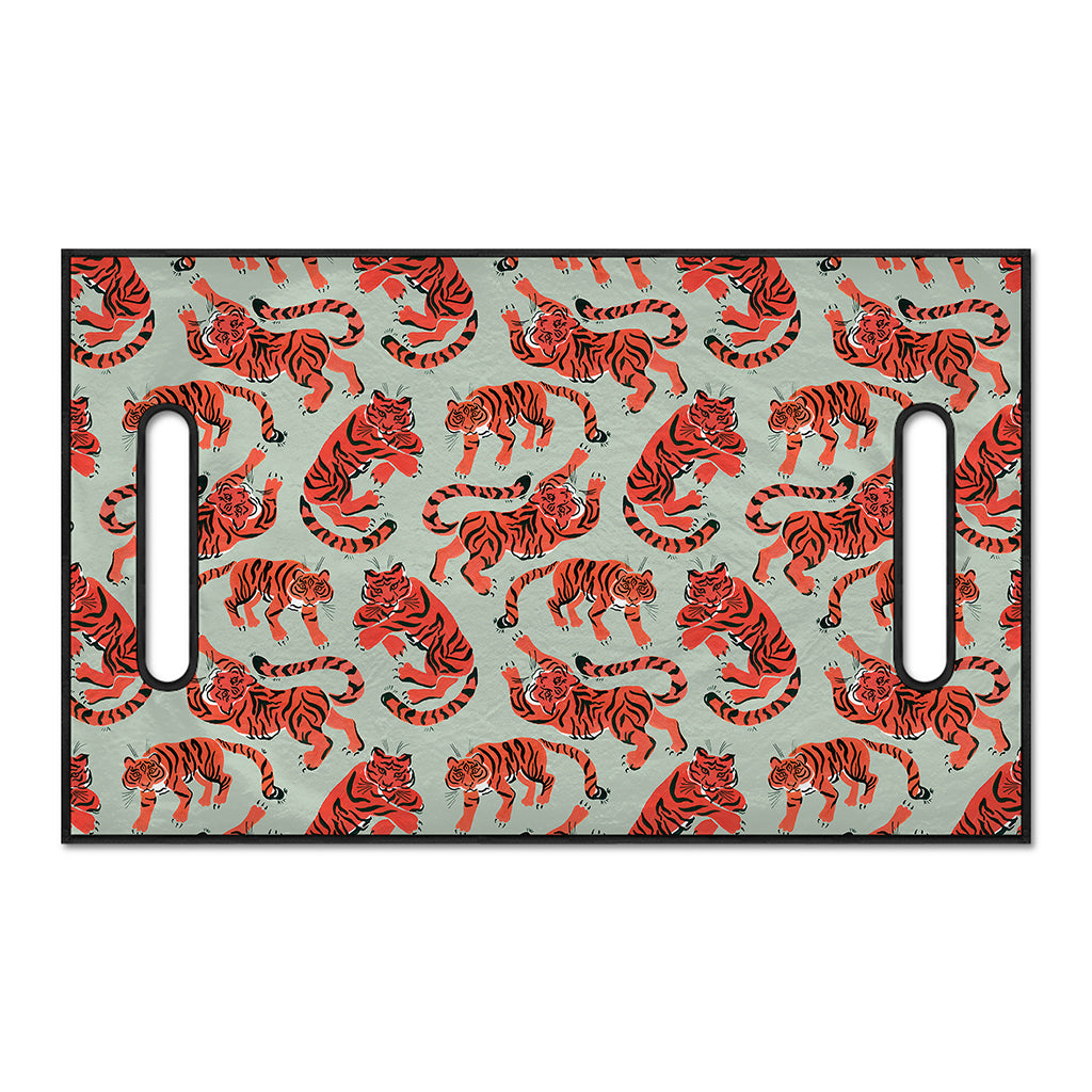 Gouache Tiger Pattern Print Golf Cart Seat Cover