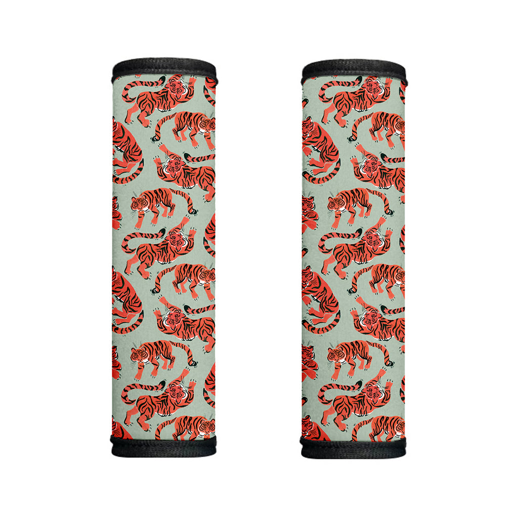 Gouache Tiger Pattern Print Handle Covers