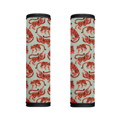 Gouache Tiger Pattern Print Handle Covers