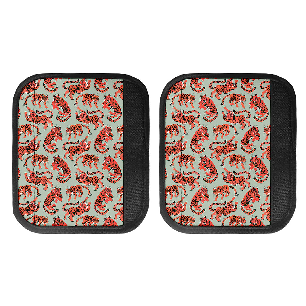Gouache Tiger Pattern Print Handle Covers
