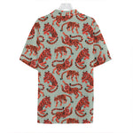 Gouache Tiger Pattern Print Hawaiian Shirt