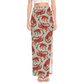Gouache Tiger Pattern Print High Slit Maxi Skirt