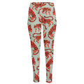 Gouache Tiger Pattern Print High-Waisted Pocket Leggings