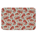 Gouache Tiger Pattern Print Indoor Door Mat