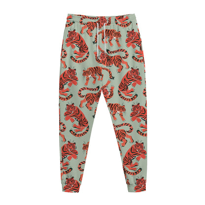 Gouache Tiger Pattern Print Jogger Pants