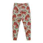 Gouache Tiger Pattern Print Jogger Pants