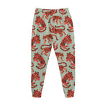 Gouache Tiger Pattern Print Jogger Pants