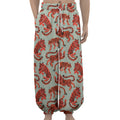Gouache Tiger Pattern Print Lantern Pants