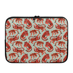 Gouache Tiger Pattern Print Laptop Sleeve