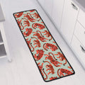 Gouache Tiger Pattern Print Long Kitchen Mat