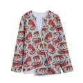 Gouache Tiger Pattern Print Long Sleeve Short Coat