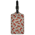 Gouache Tiger Pattern Print Luggage Tag