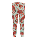 Gouache Tiger Pattern Print Men's Leggings