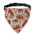 Gouache Tiger Pattern Print Over The Collar Dog Bandana