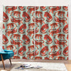 Gouache Tiger Pattern Print Pencil Pleat Curtains