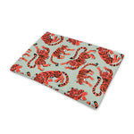 Gouache Tiger Pattern Print Pet Cooling Mat Cover