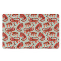 Gouache Tiger Pattern Print Polyester Doormat