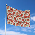 Gouache Tiger Pattern Print Polyester Flag