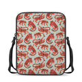 Gouache Tiger Pattern Print Rectangular Crossbody Bag