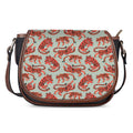 Gouache Tiger Pattern Print Saddle Bag