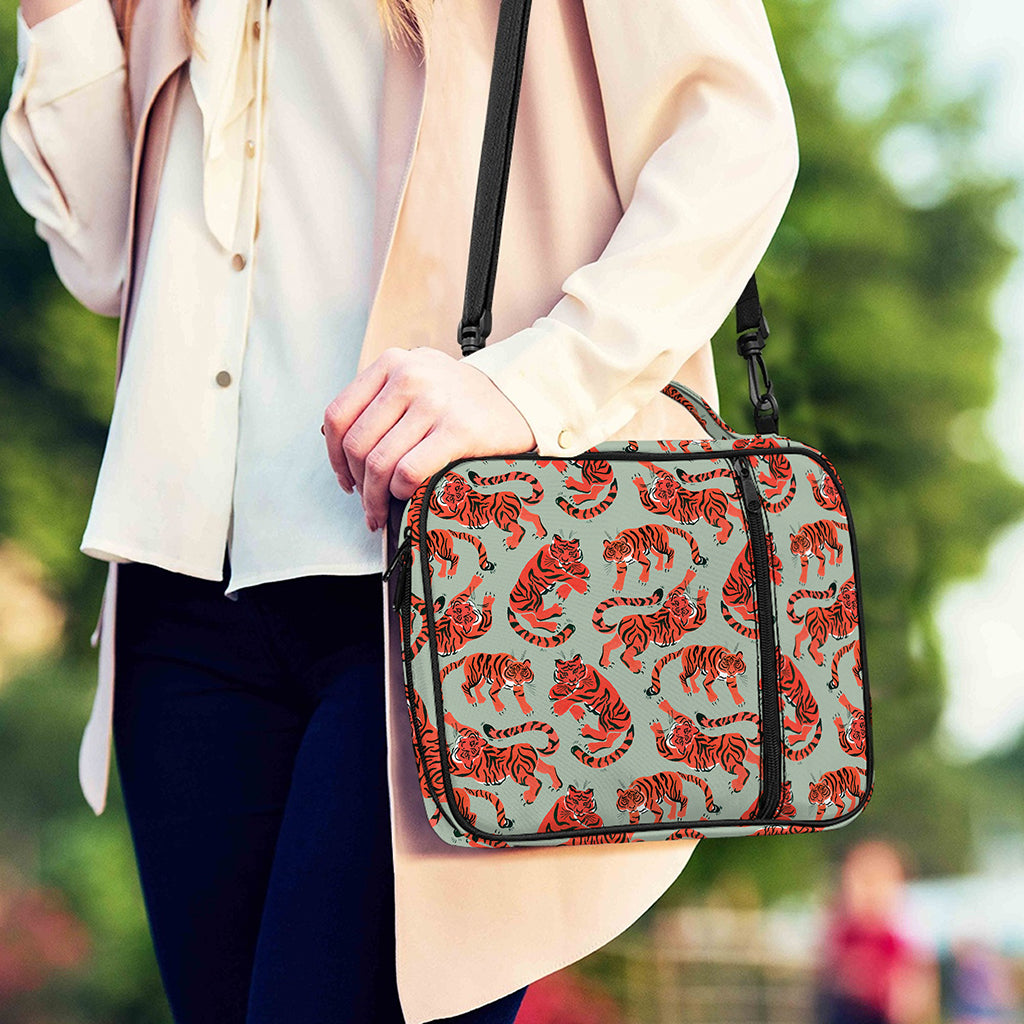 Gouache Tiger Pattern Print Shoulder Strap Bible Bag