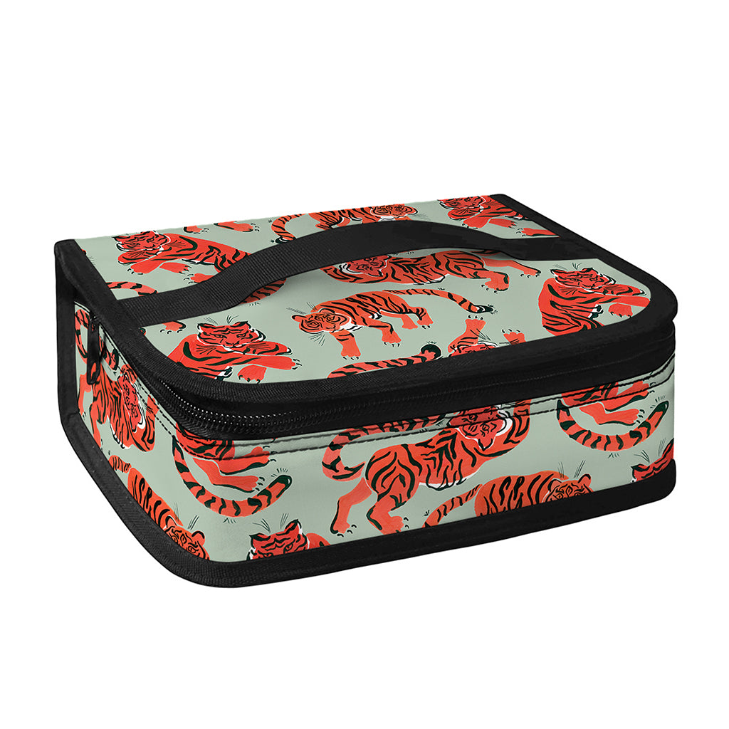 Gouache Tiger Pattern Print Small Lunch Bag