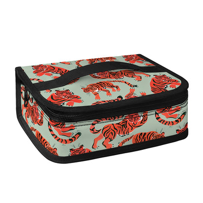 Gouache Tiger Pattern Print Small Lunch Bag