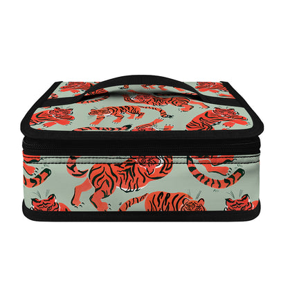 Gouache Tiger Pattern Print Small Lunch Bag