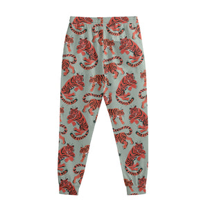 Gouache Tiger Pattern Print Sweatpants